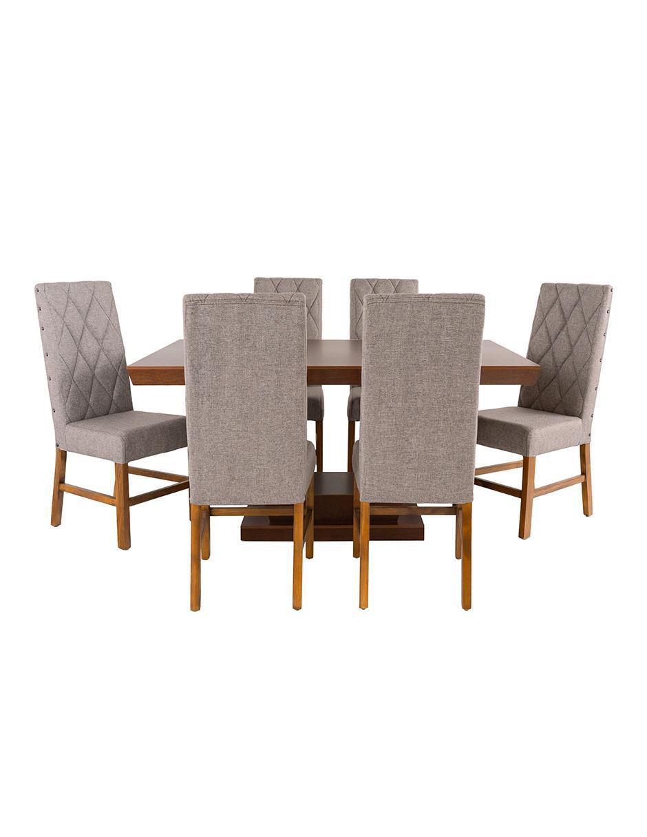 Antecomedor Manchester Perla para 6 personas de Madera de pino 2