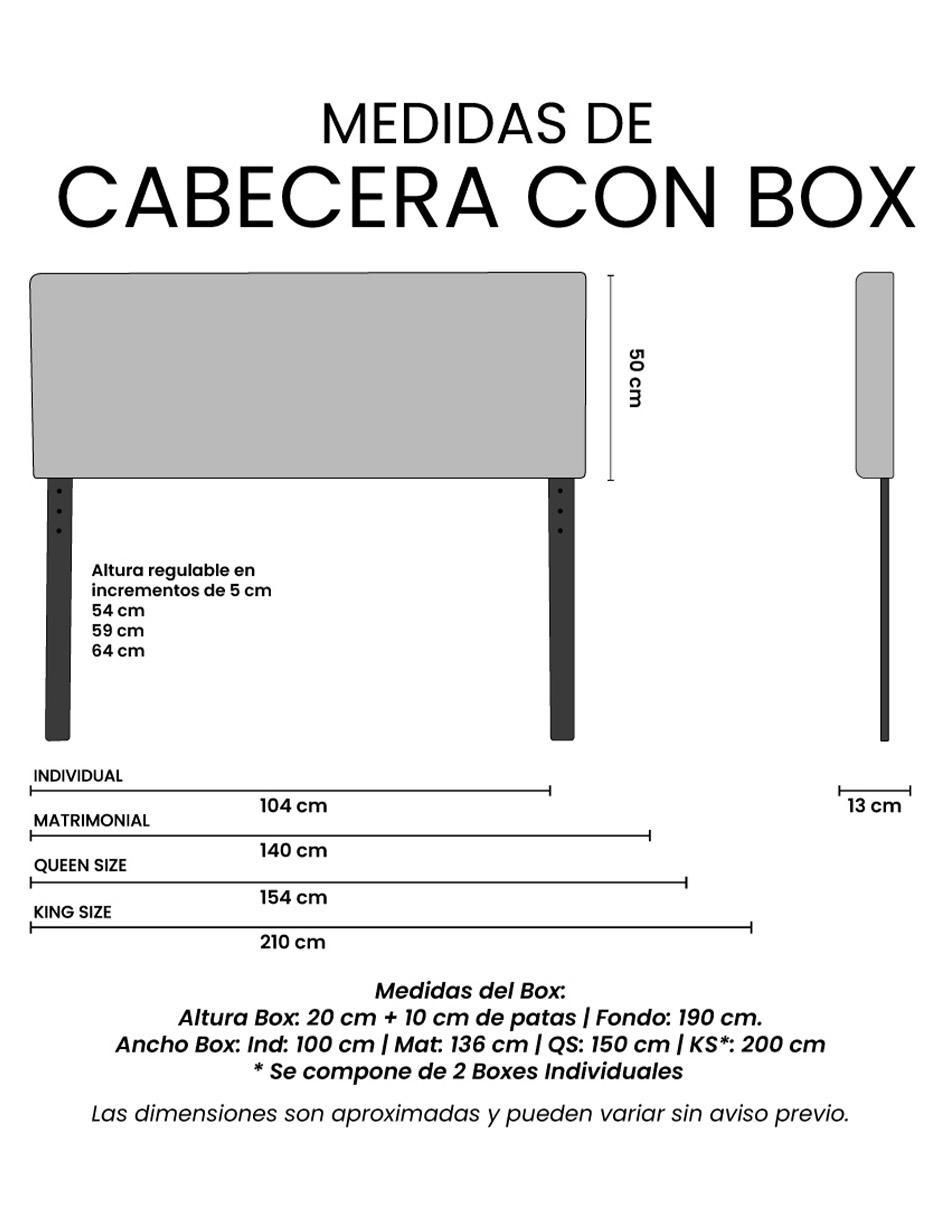 Cama Arlo Box de Madera y tela 4