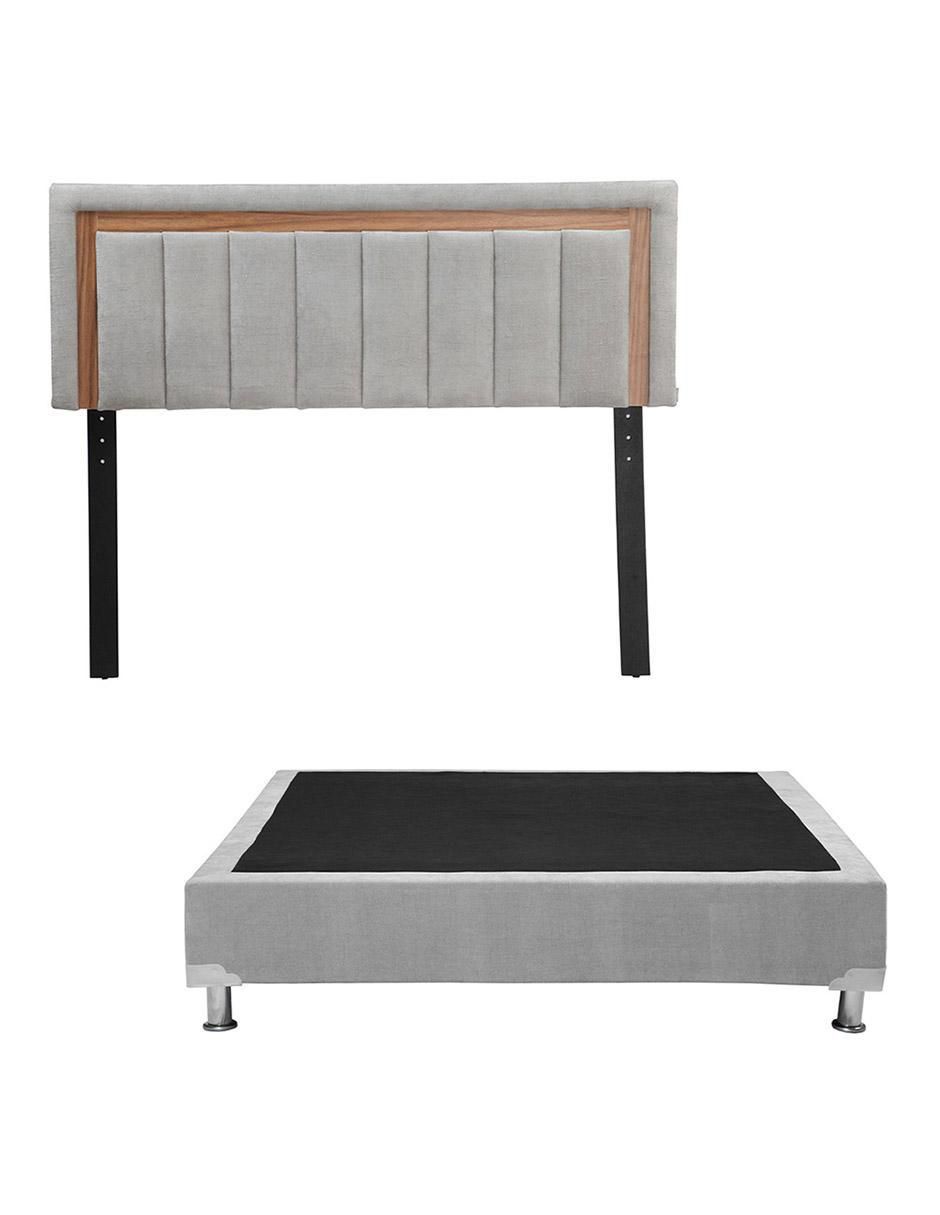 Cama de madera y tela Cama de madera y tela