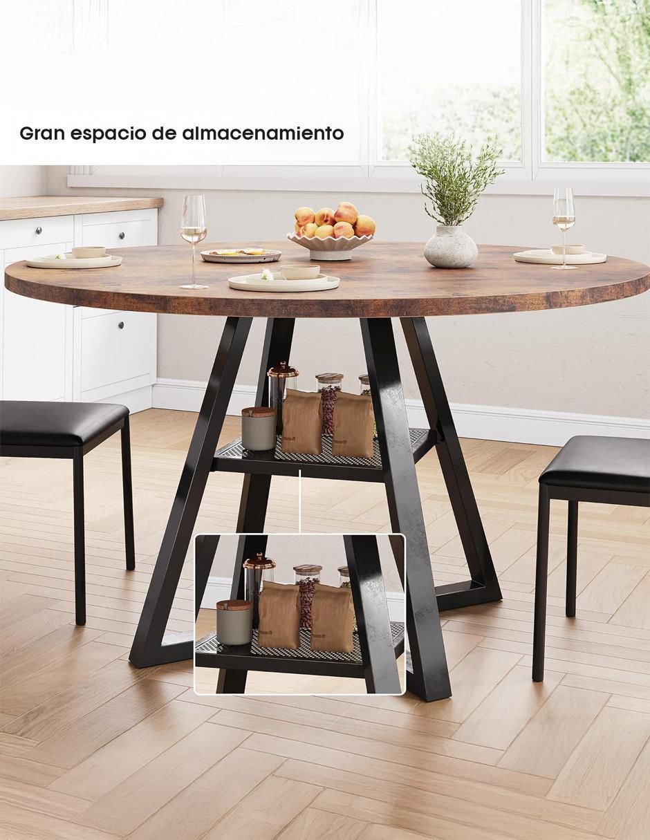 Mesa de comedor armable Maya 6