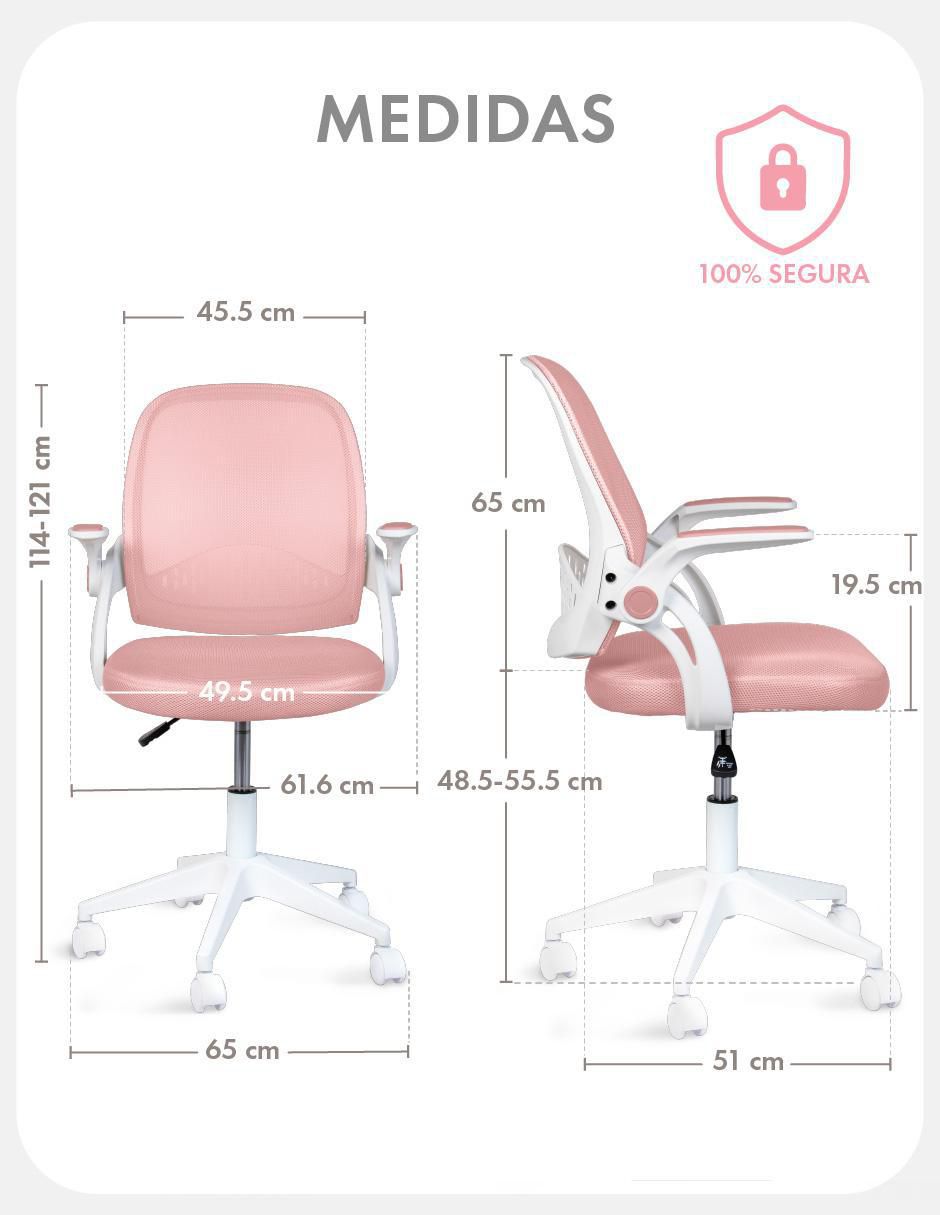 Silla de escritorio sin familia magma life "de" acero inoxidable