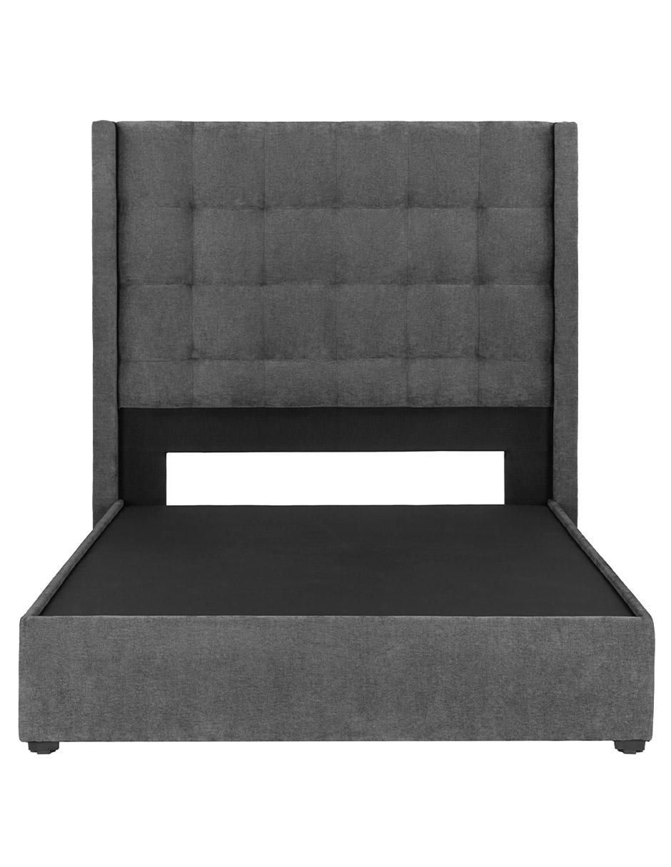 Cama de madera y tela Cama de madera y tela