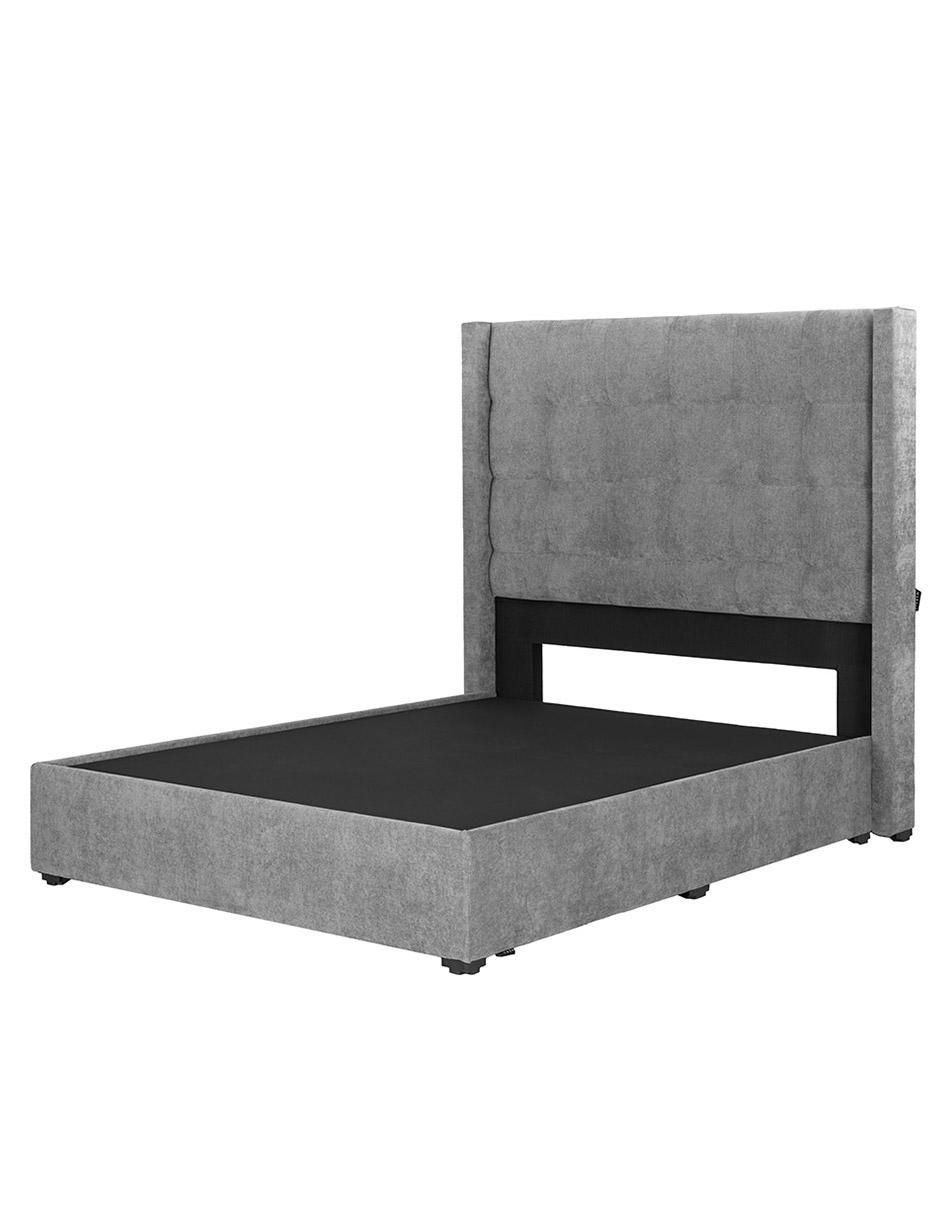 "cama" titan base dicasa "de" madera y tela qs