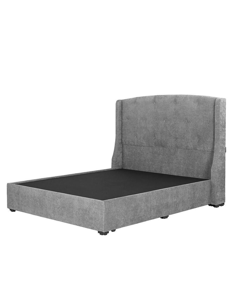 "cama" zefyr base dicasa "de" madera y tela qs