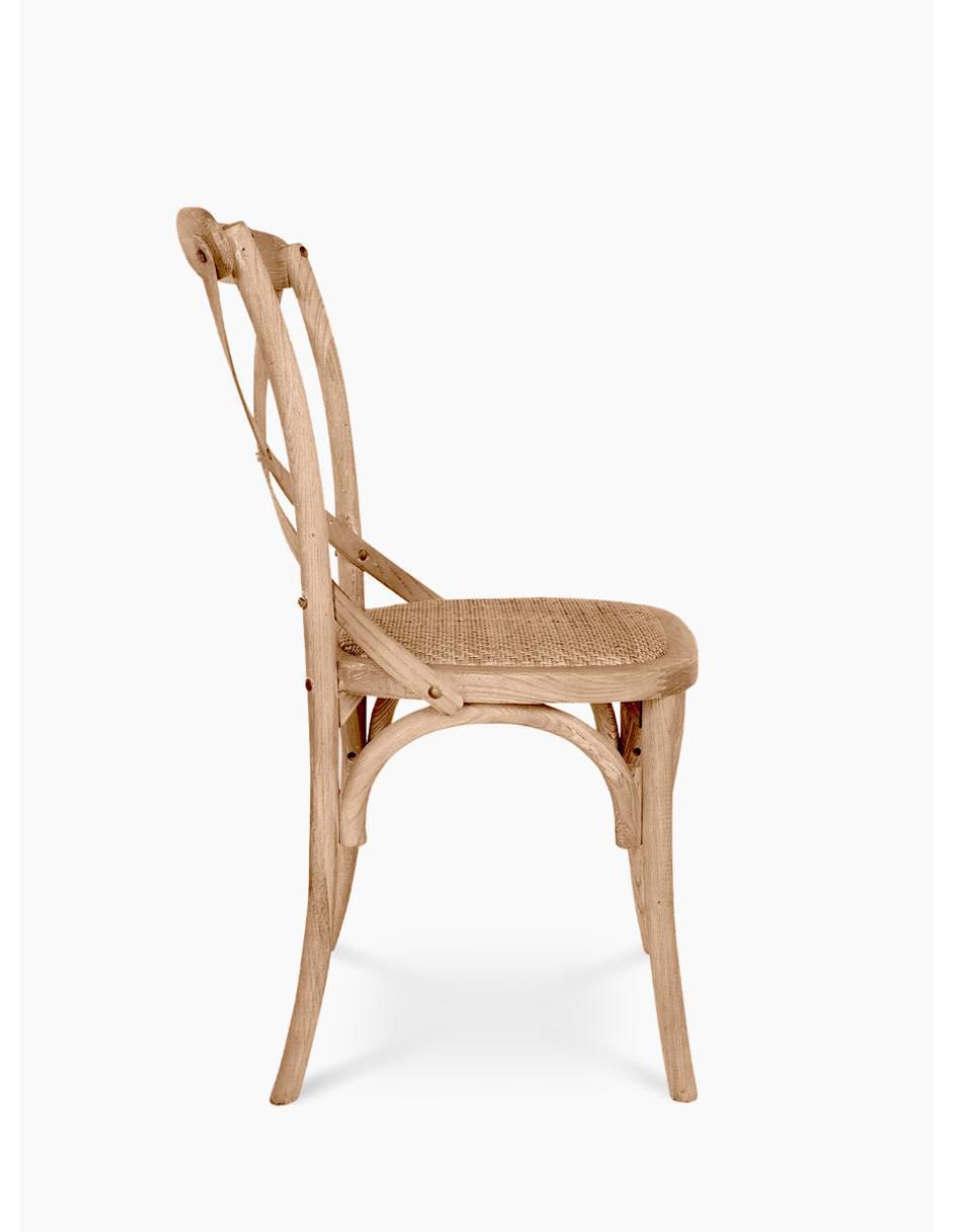 Silla Rattan Olmo de madera 4