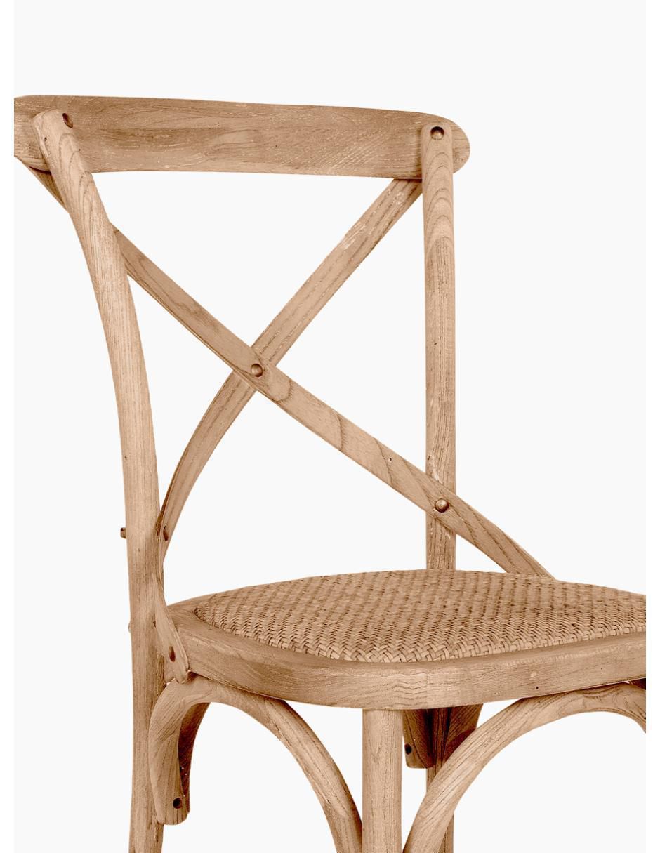 Silla Rattan Olmo de madera 5
