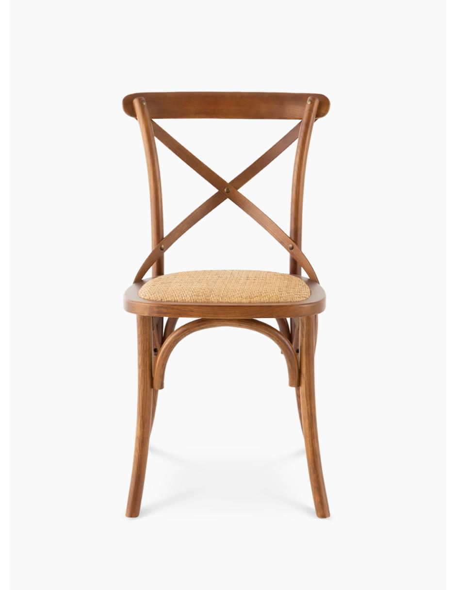 Silla Rattan Nogal de madera Silla Rattan Nogal de madera