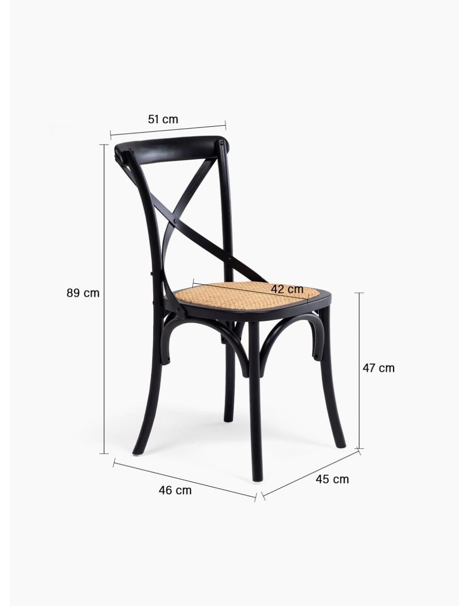 Silla Rattan de madera 9