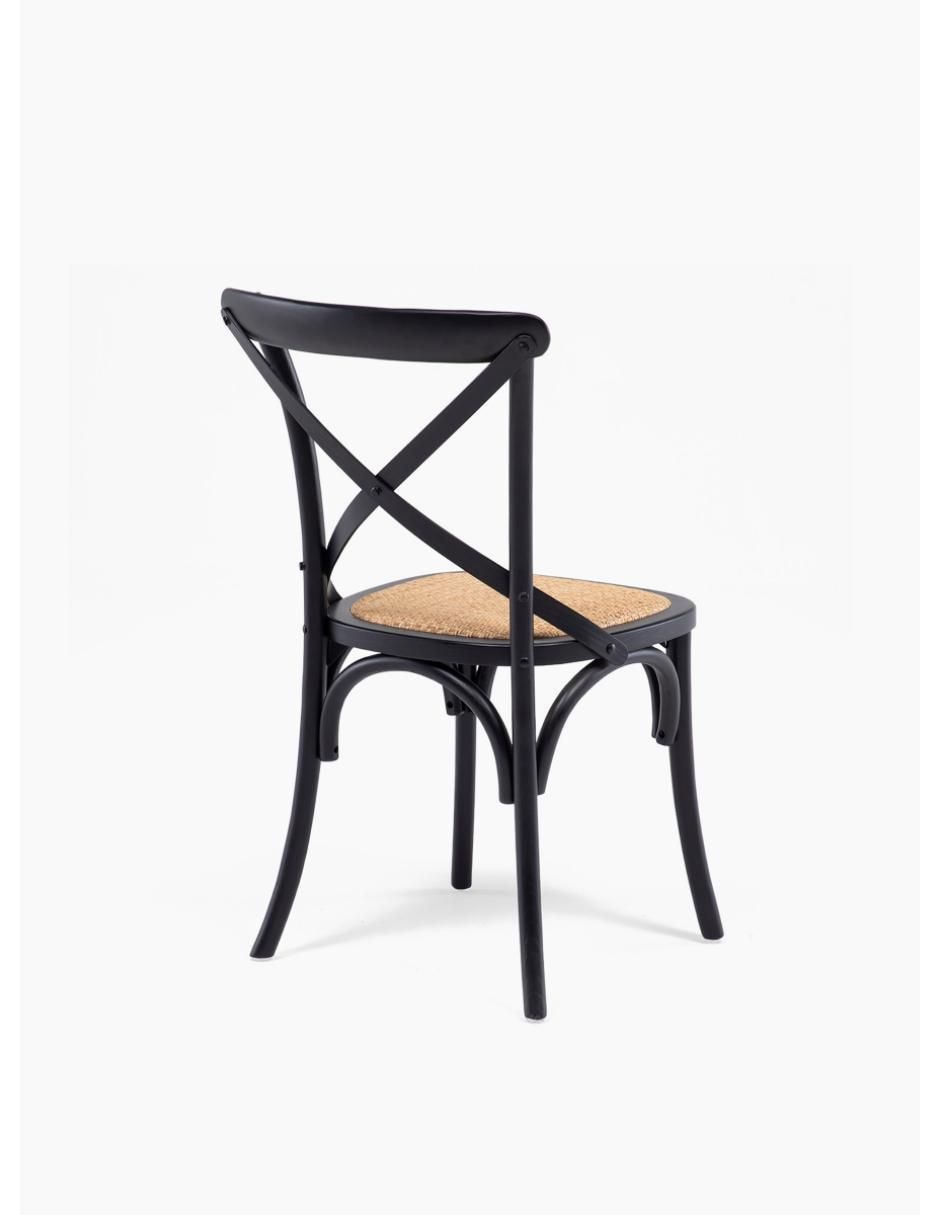 Silla Rattan de madera 5