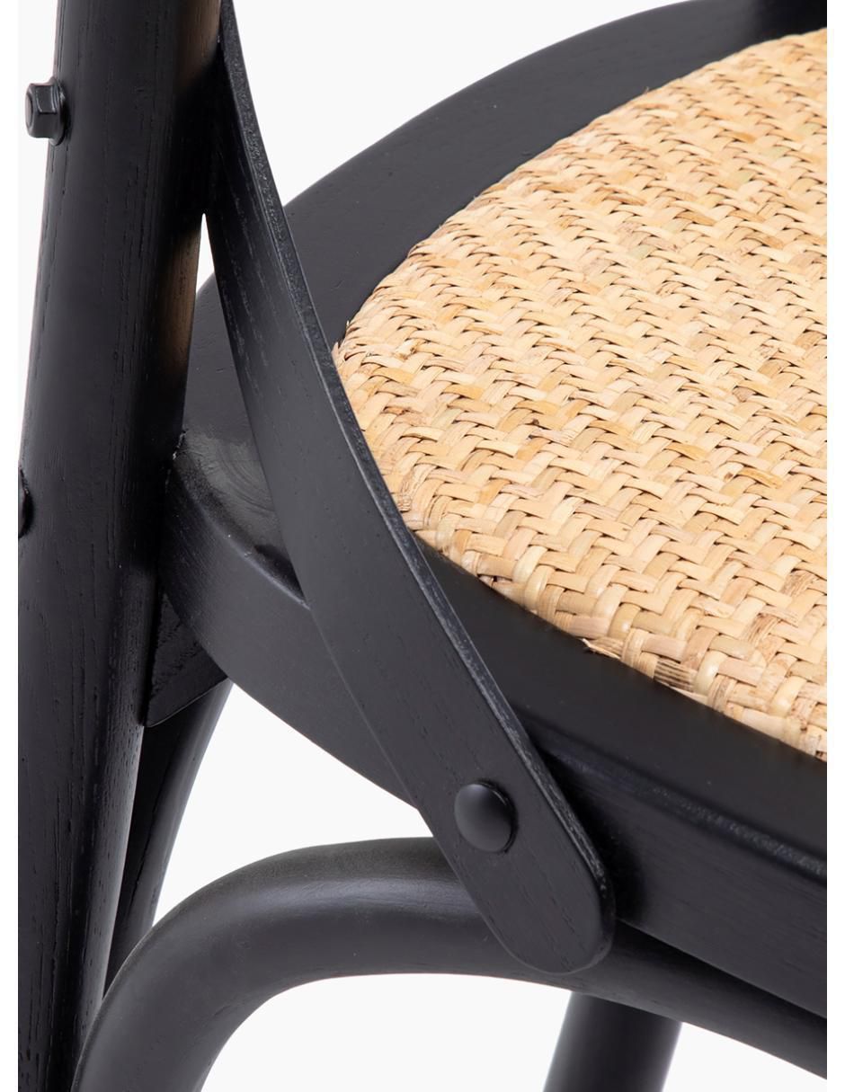 Silla Rattan de madera 8