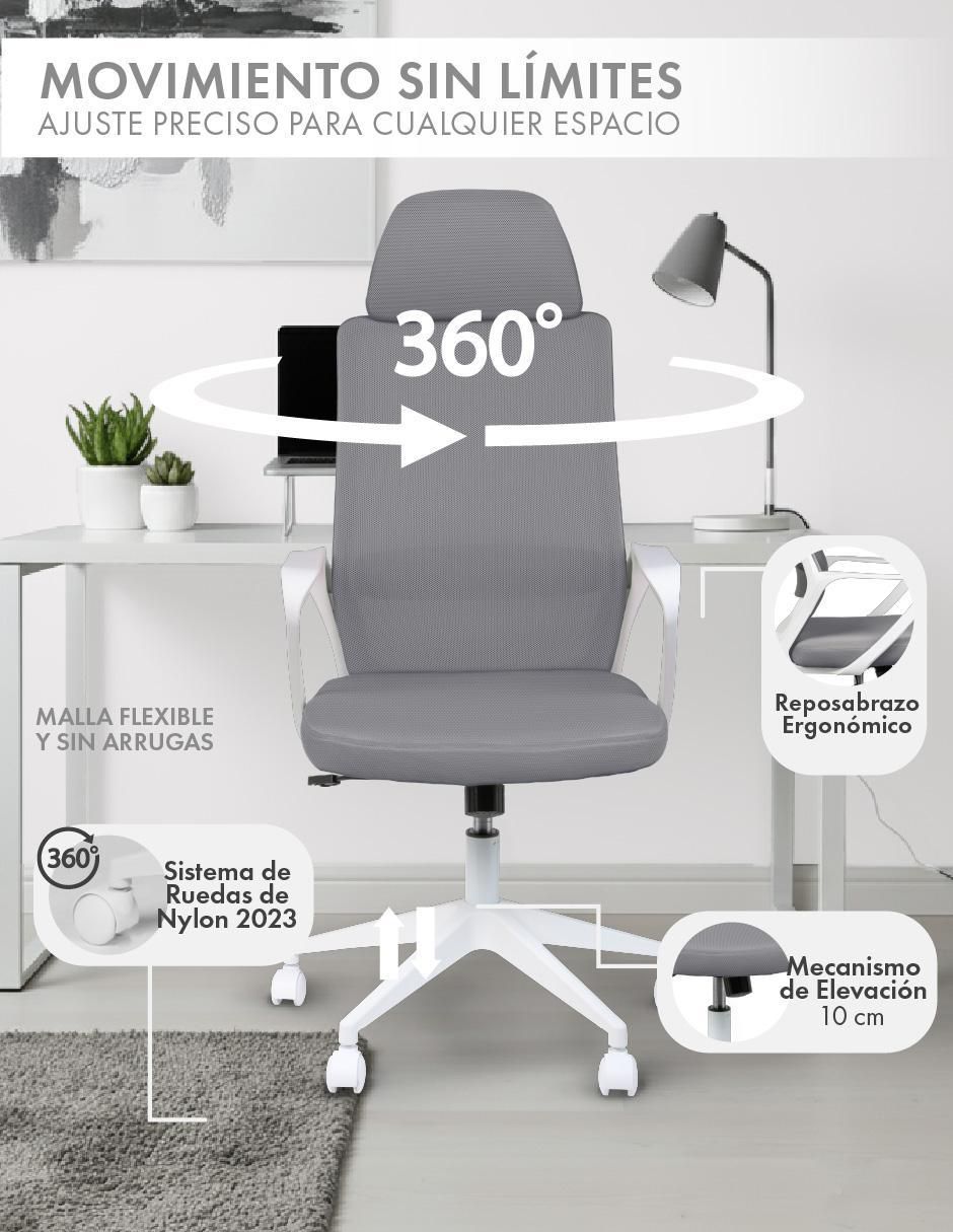 Silla de escritorio sin familia magma life "de" acero inoxidable