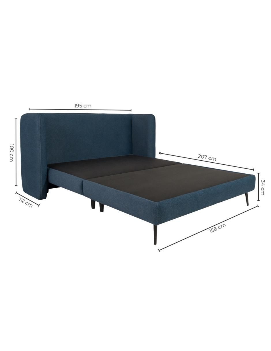 Cama Asana de madera pino queen size 15