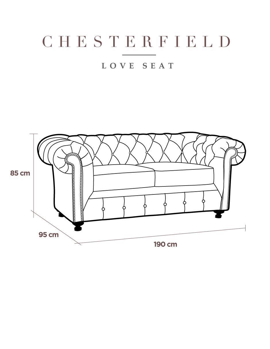 Sala 3 piezas Chesterfield de piel 7