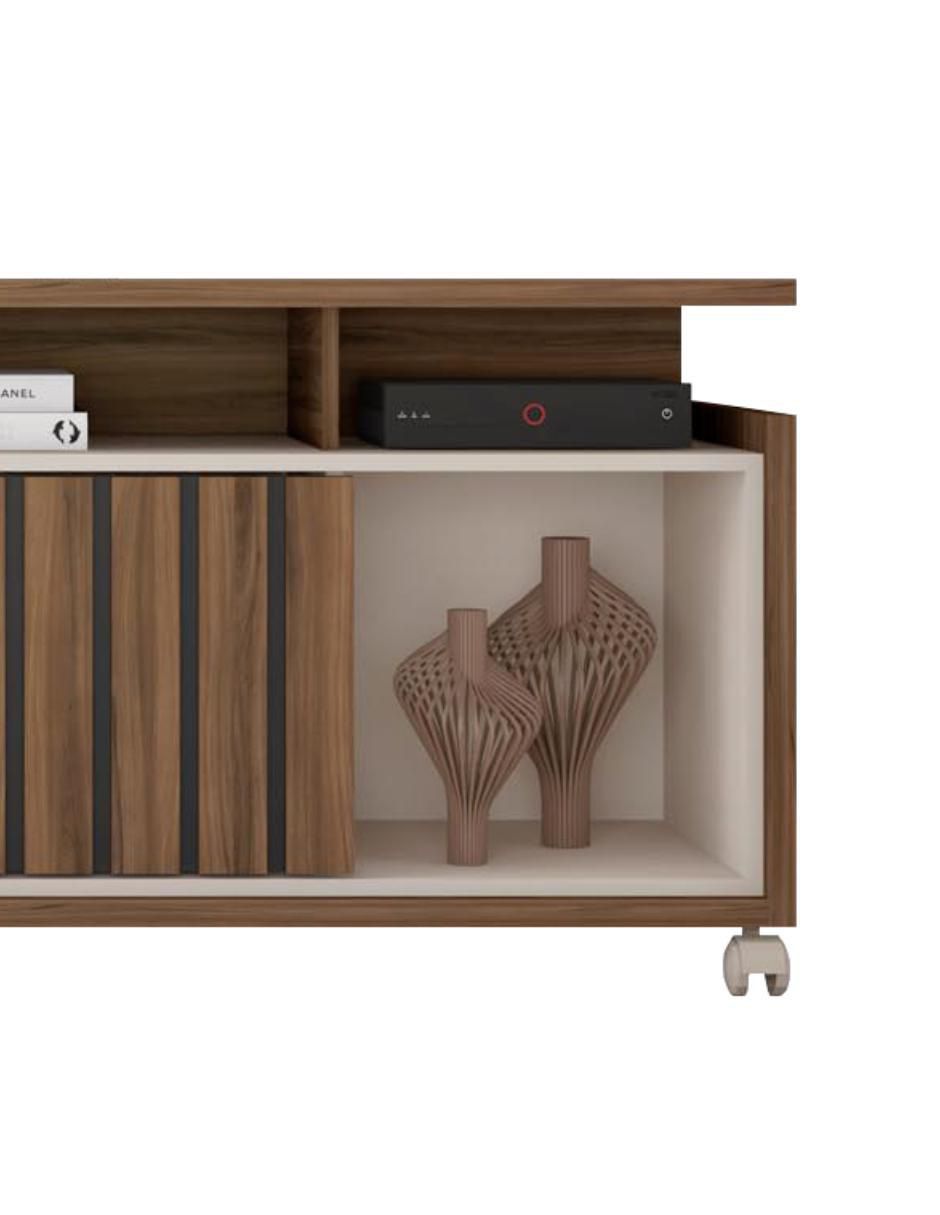 Mueble de tv armable Belo de madera 3