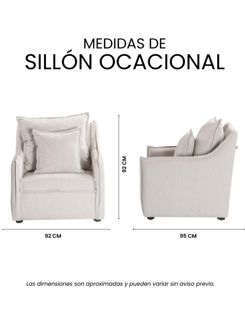 Sillón Dako de tela 11