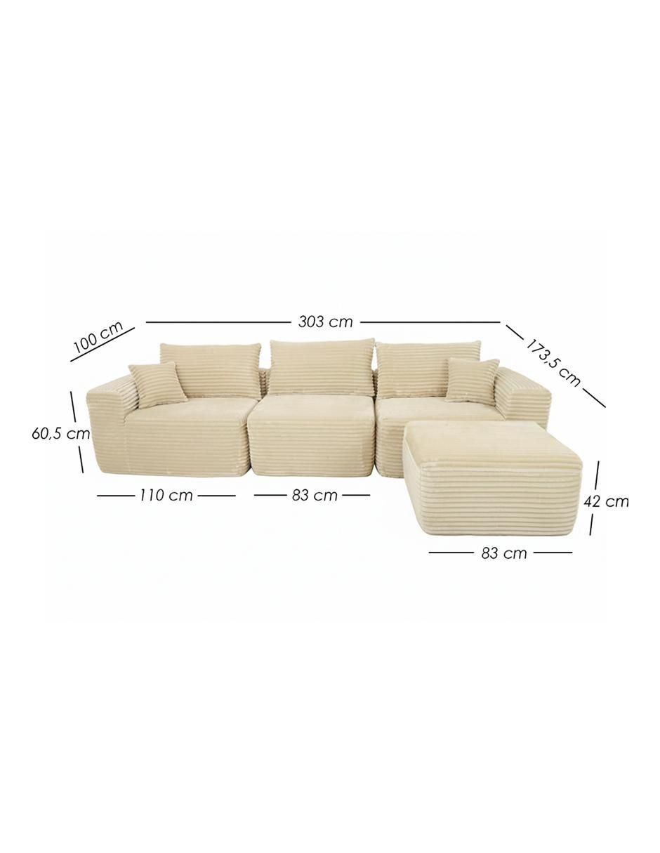 Sala modular catania ilios innova "de" chenille