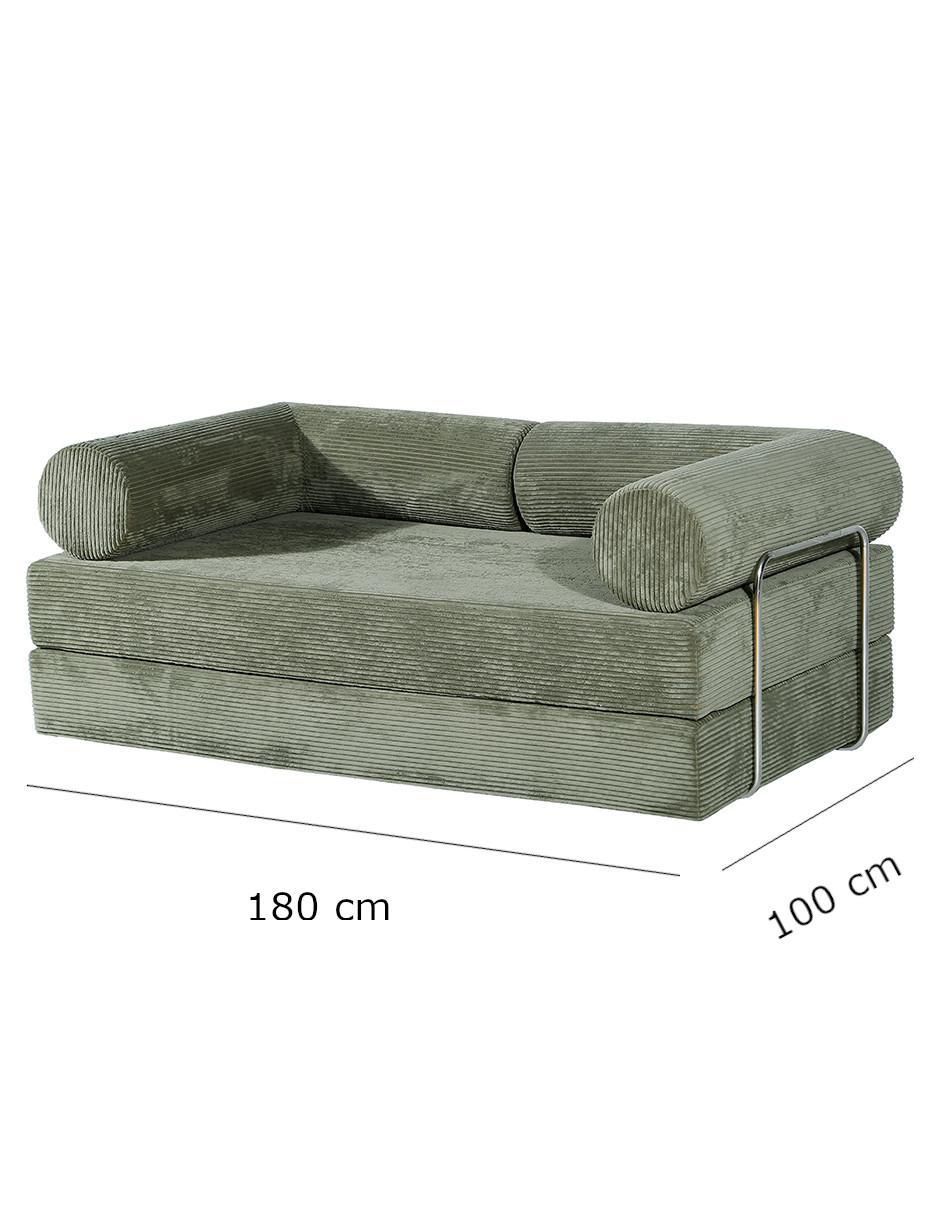 Sofá cama armable Lodz de tela 7