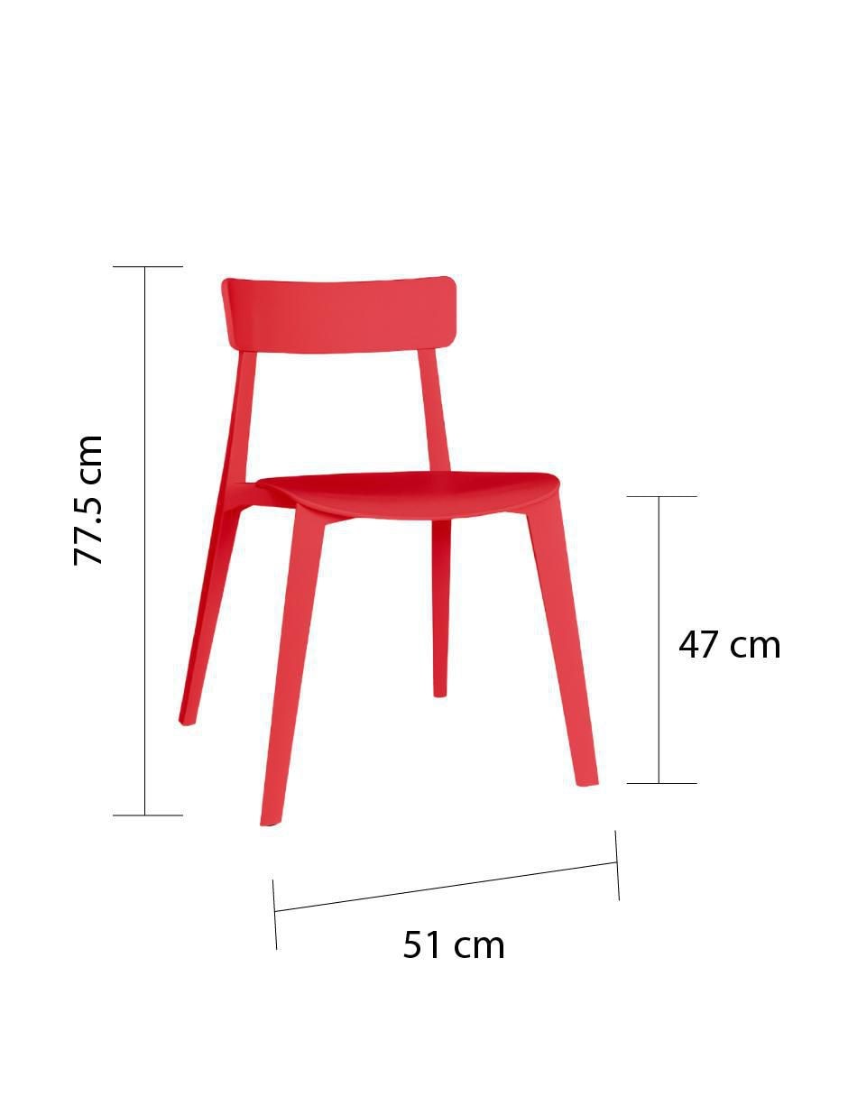 Silla 1 "piezas" offiho "de" polipropileno
