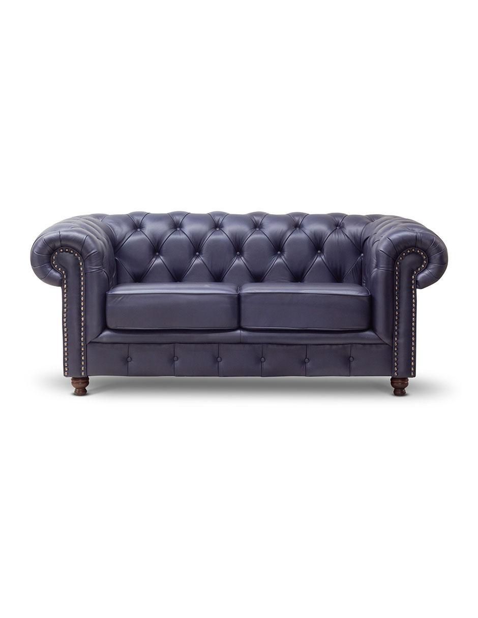 Love seat Chesterfield de piel 1