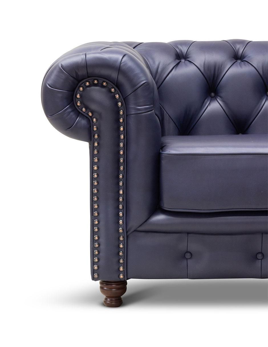 Love seat Chesterfield de piel 3