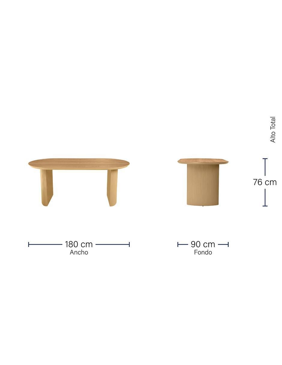 Mesa de comedor armable Chipre de MDF 5