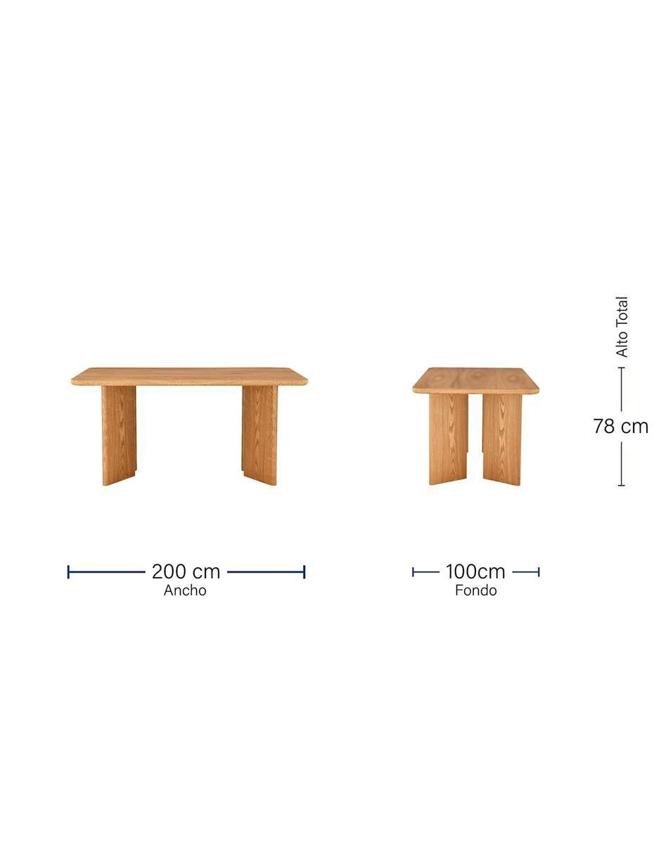 Mesa de comedor armable Oslo de MDF 4