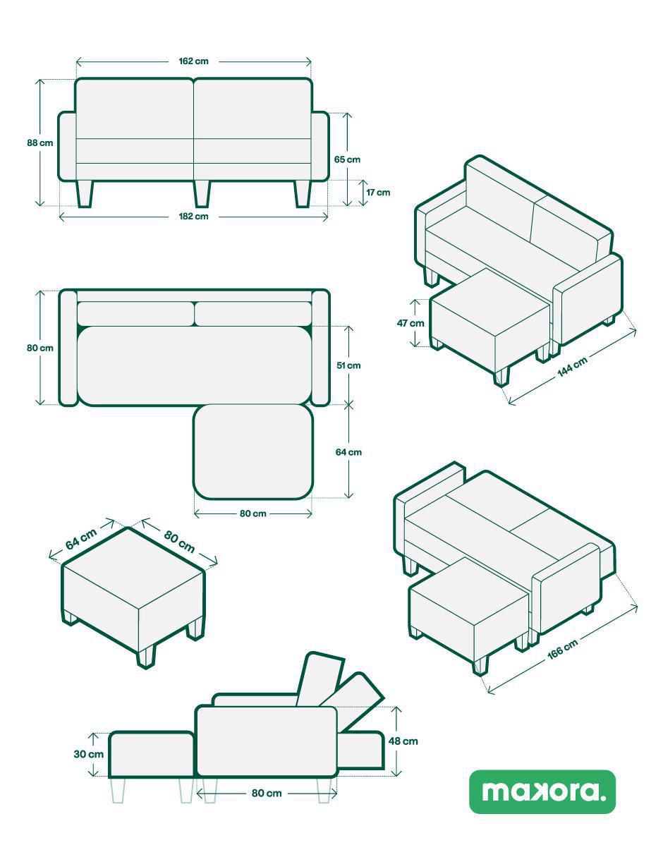 Sofá cama armable Remmy de memory foam 8
