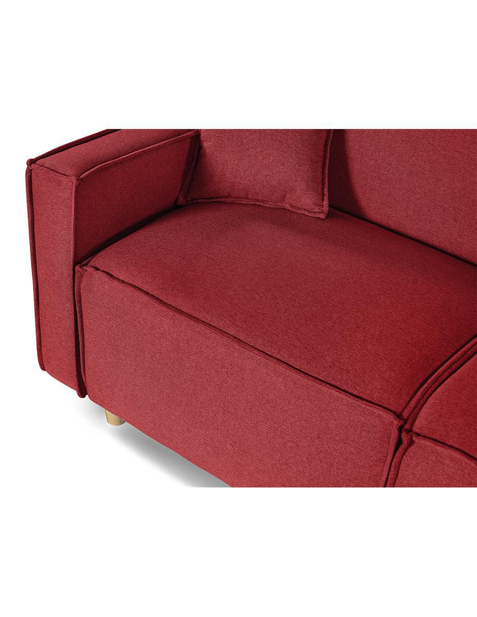 Sofá cama armable Abbot Memory Foam de lino 4