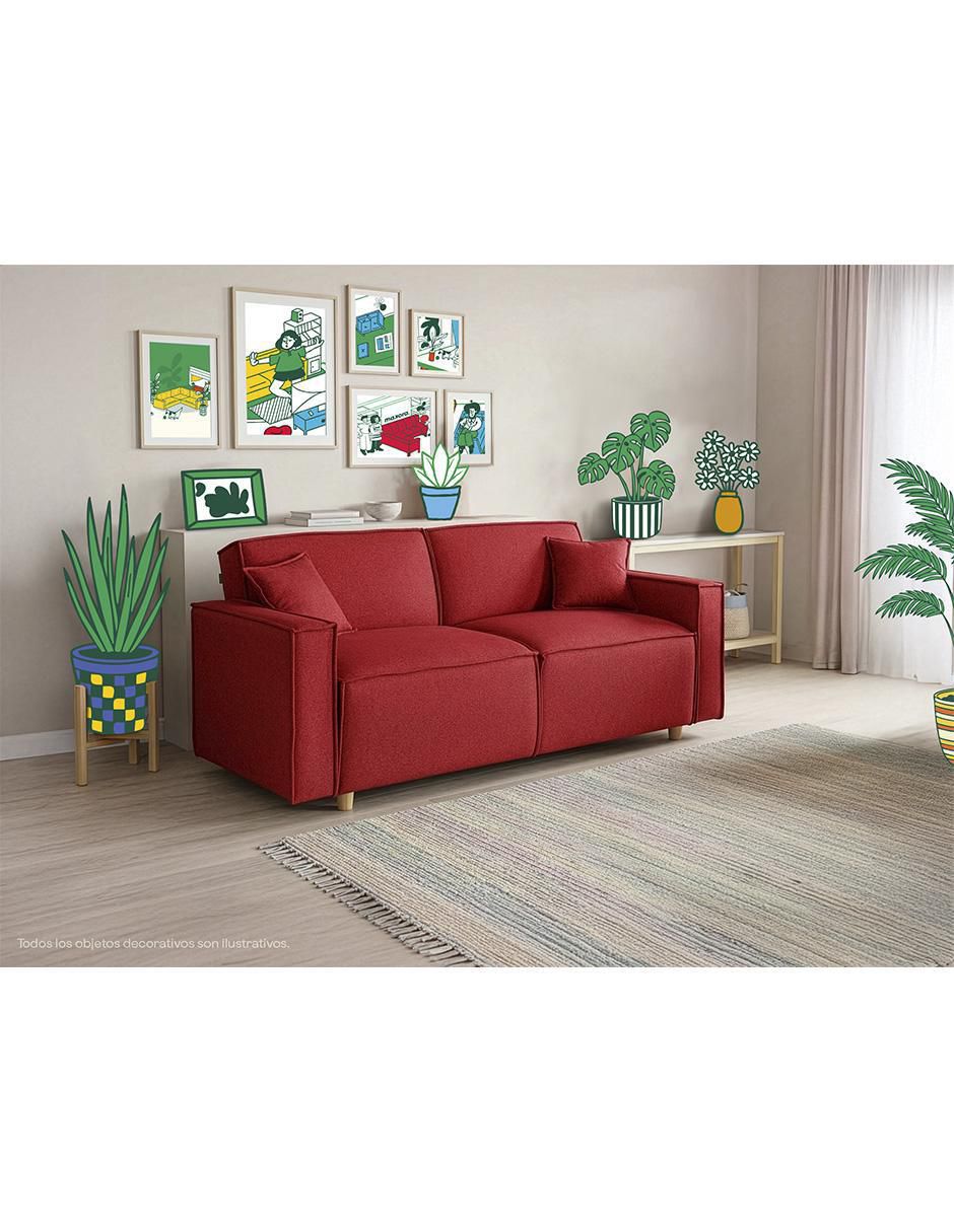 Sofá cama armable Abbot Memory Foam de lino 7
