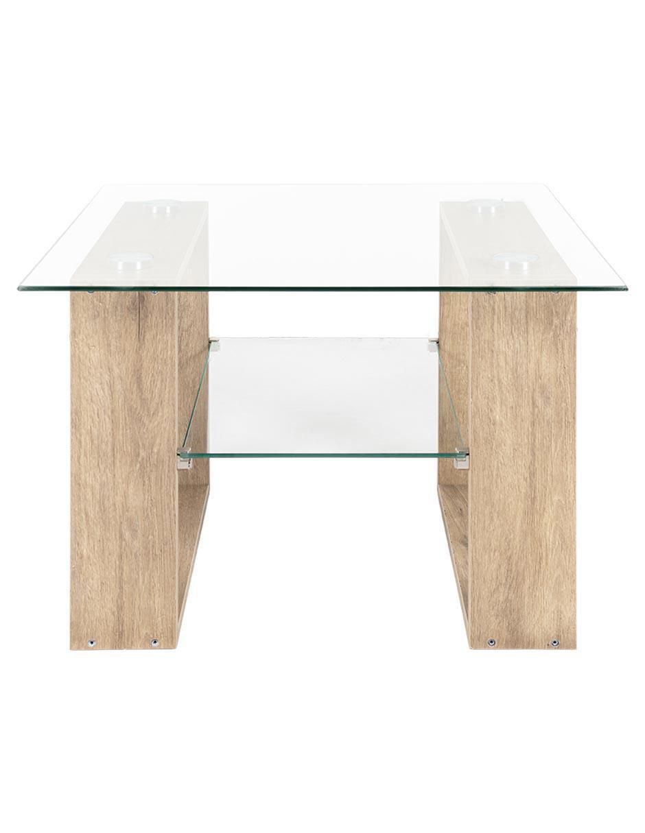 Mesa lateral armable Temec de madera con metal 2