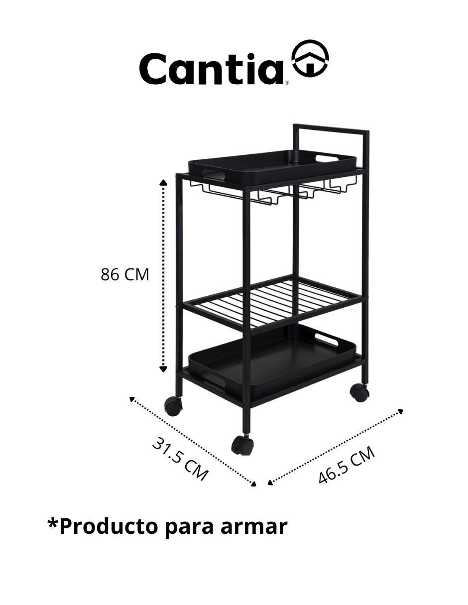 Carro de servicio Trasacco metal 6