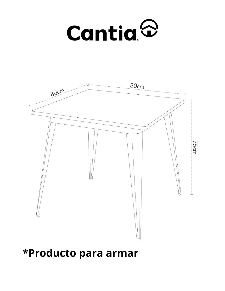 Mesa de comedor armables Tunja 4