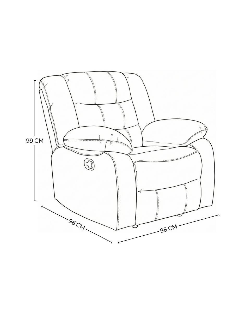 Sillón Bryce de vinipiel 8