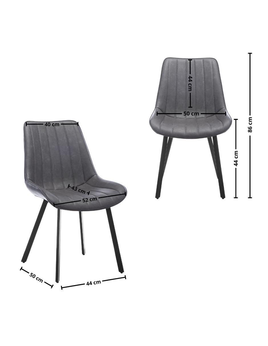 Set de sillas 2 "piezas" sand and garden "de" vinipiel