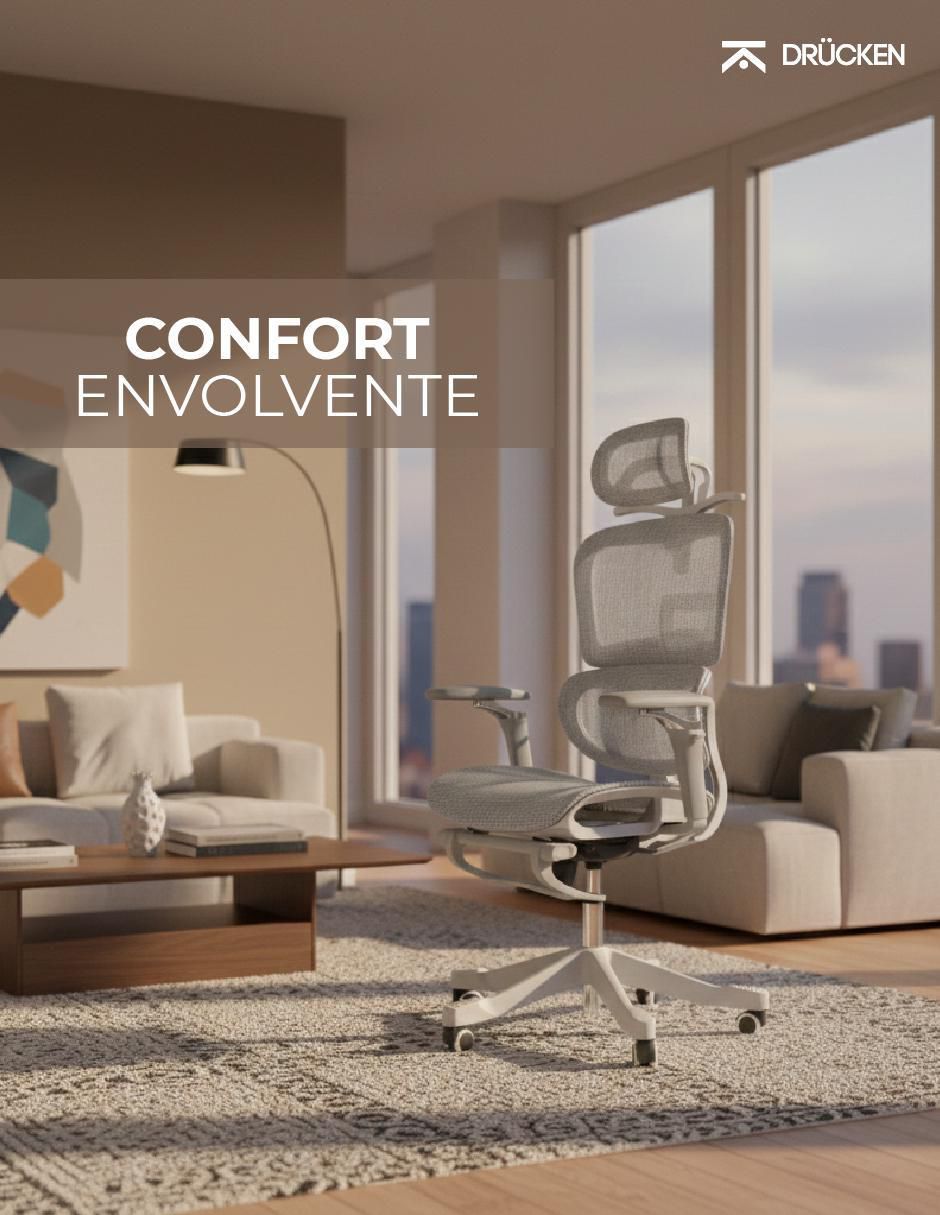 Silla de escritorio premium drucken "de" nylon