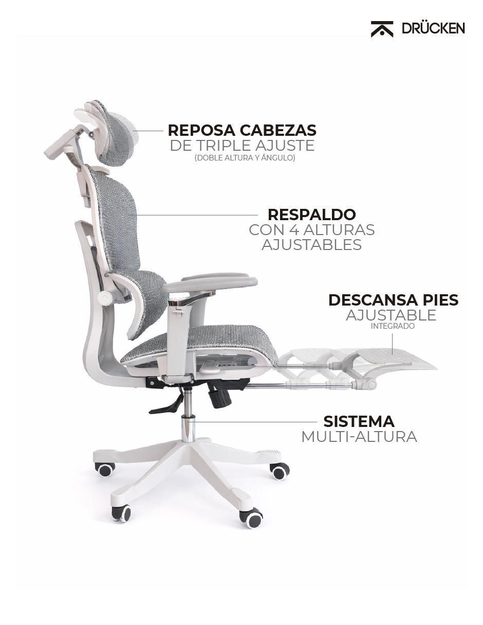 Silla de escritorio premium drucken "de" nylon