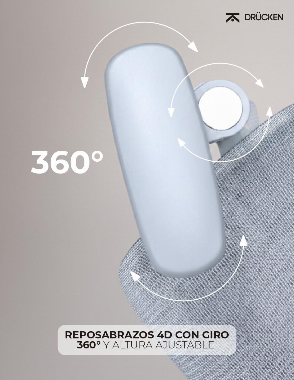 Silla de escritorio premium drucken "de" nylon