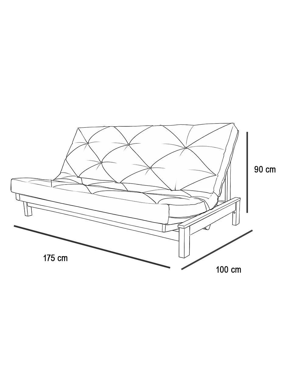 Sofá cama de madera pino 8
