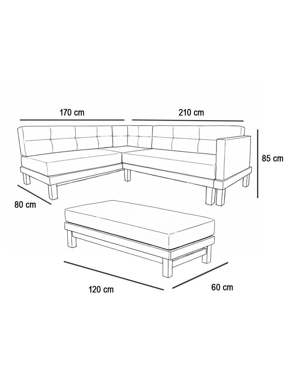 Sofá cama de madera pino 10