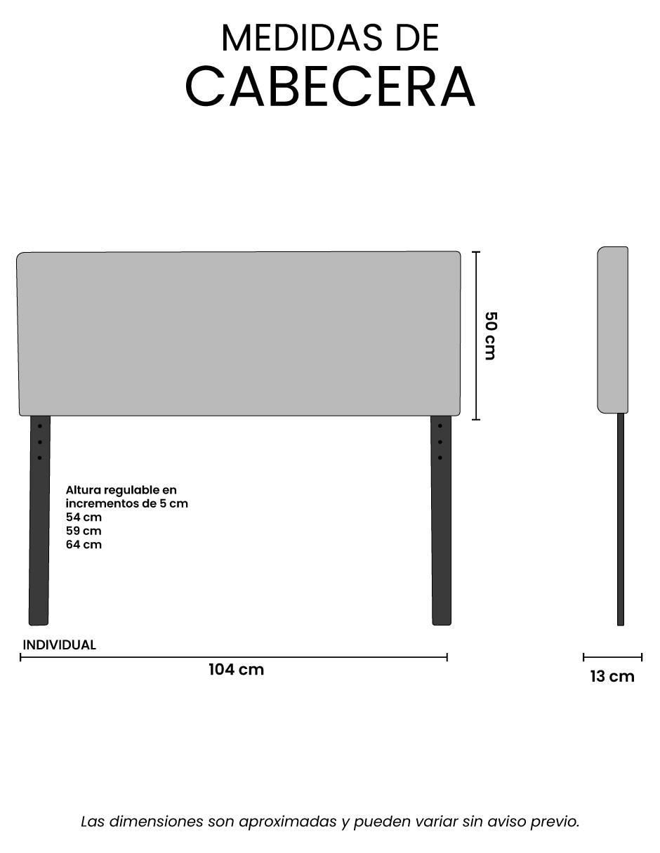 Cabecera Arlo de madera pino 2