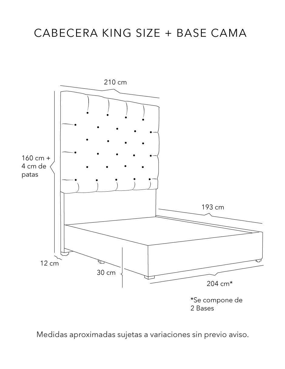 Cama Capri Base de madera pino 4