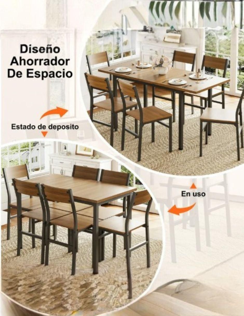 Comedor para 6 personas de MDF 4