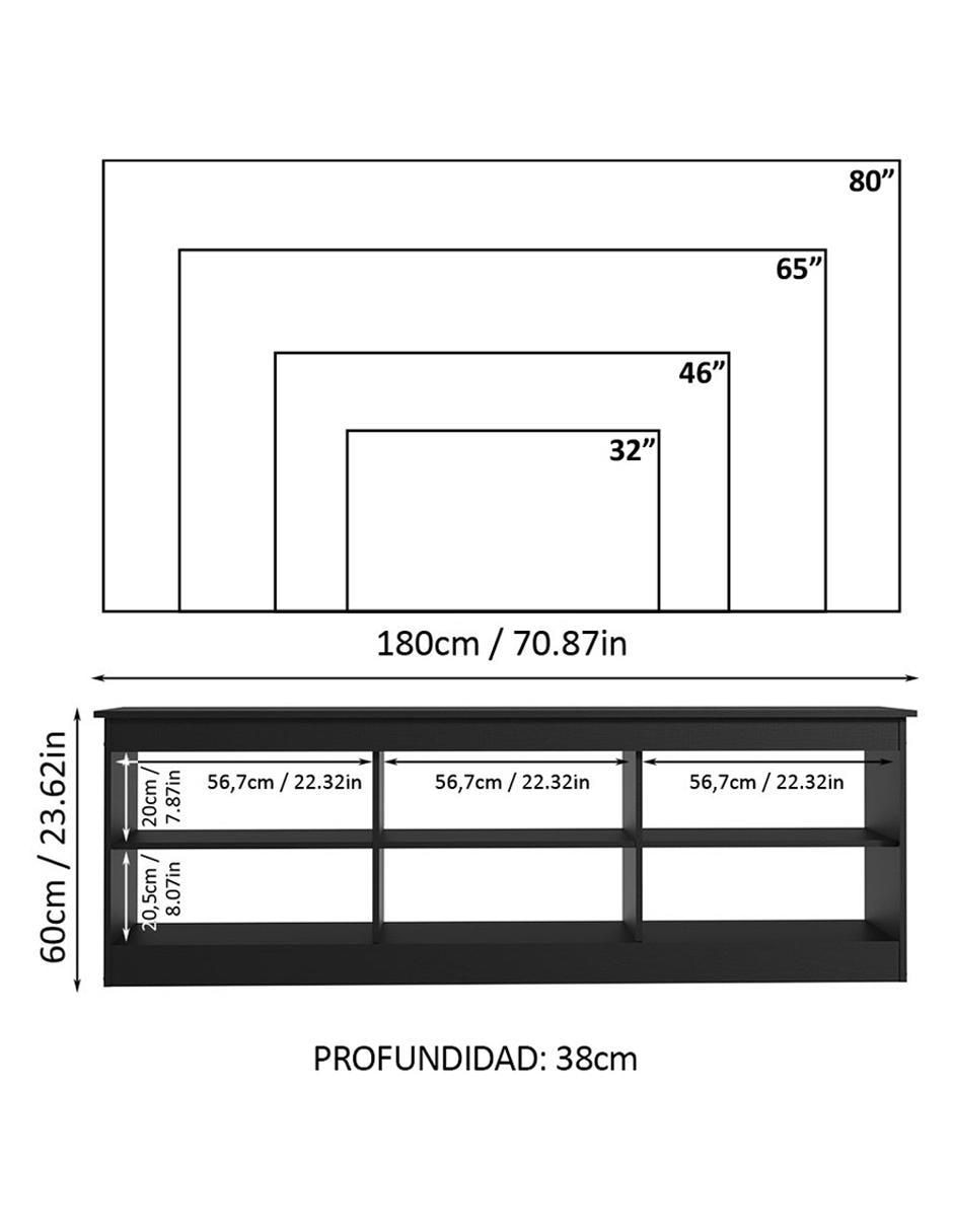 Mueble de tv armable 9