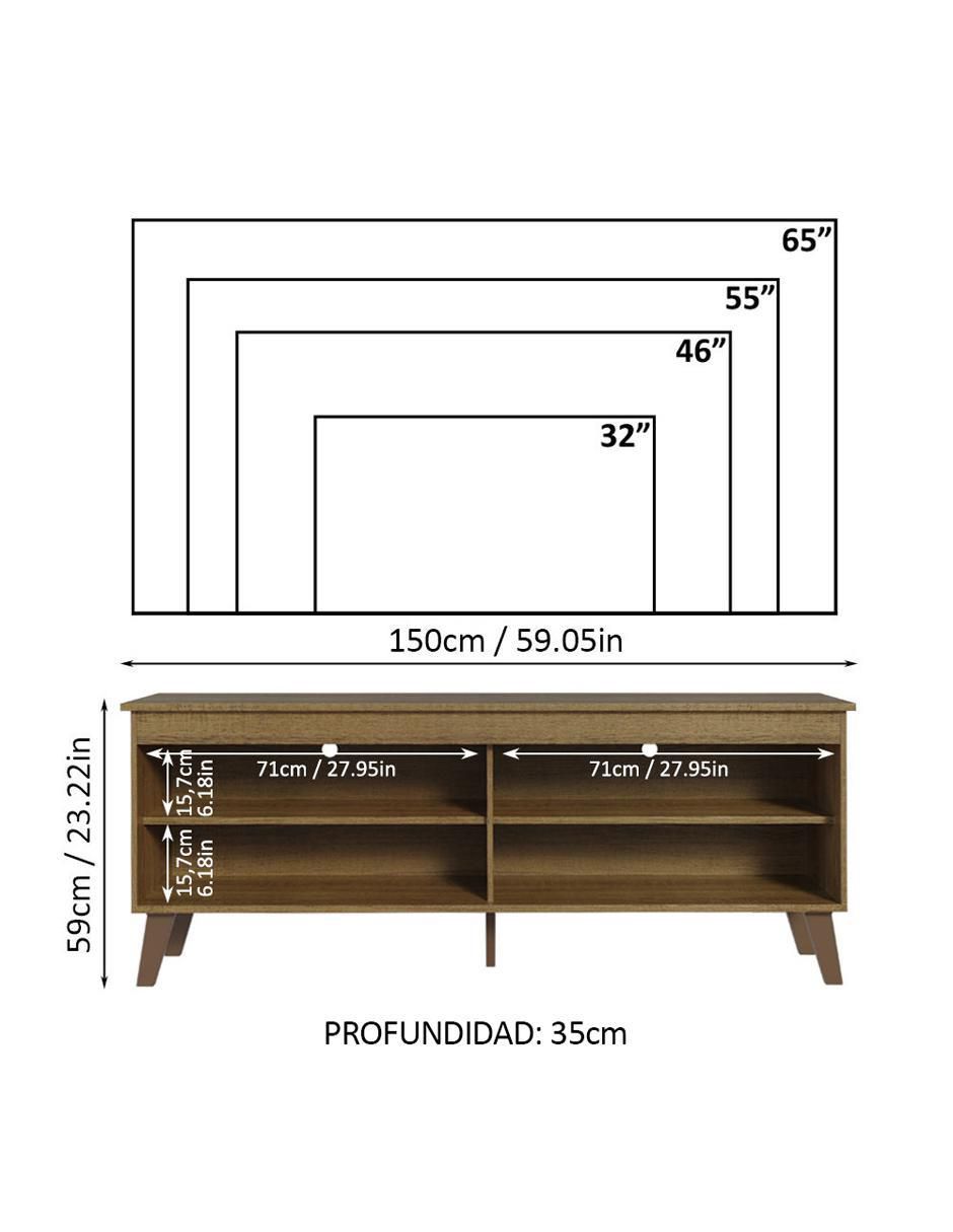 Mueble de tv armable de MDP 11