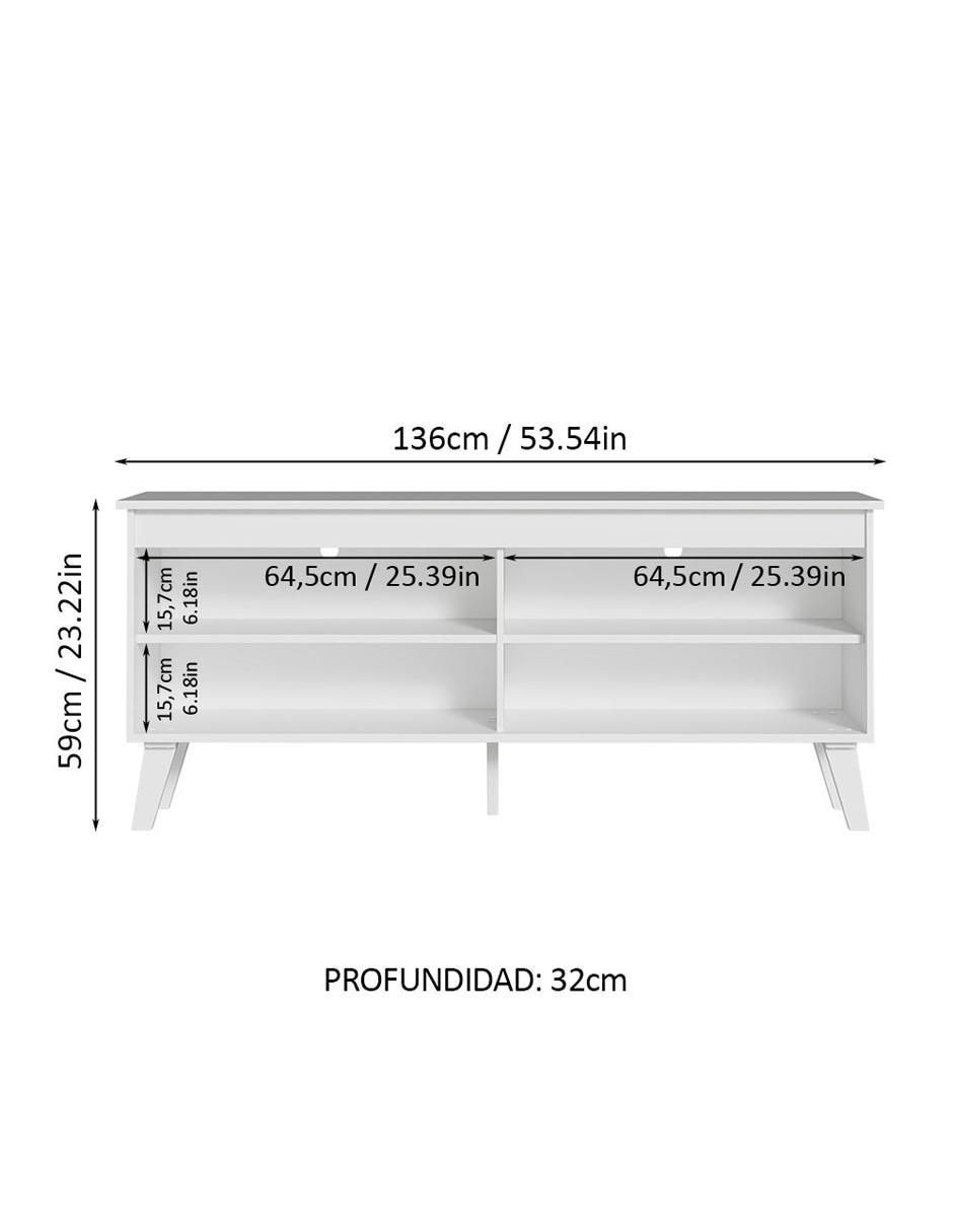 Mueble de tv armable de MDP 9