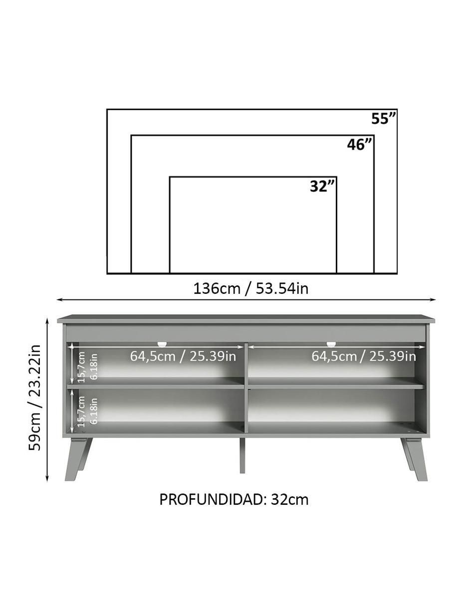 Mueble de tv armable 11