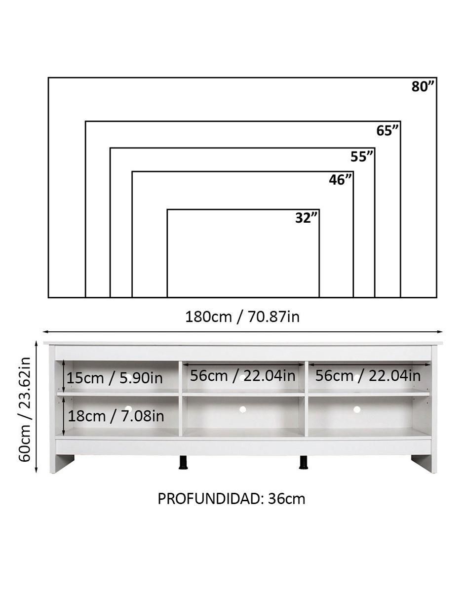 Mueble de tv armable 12