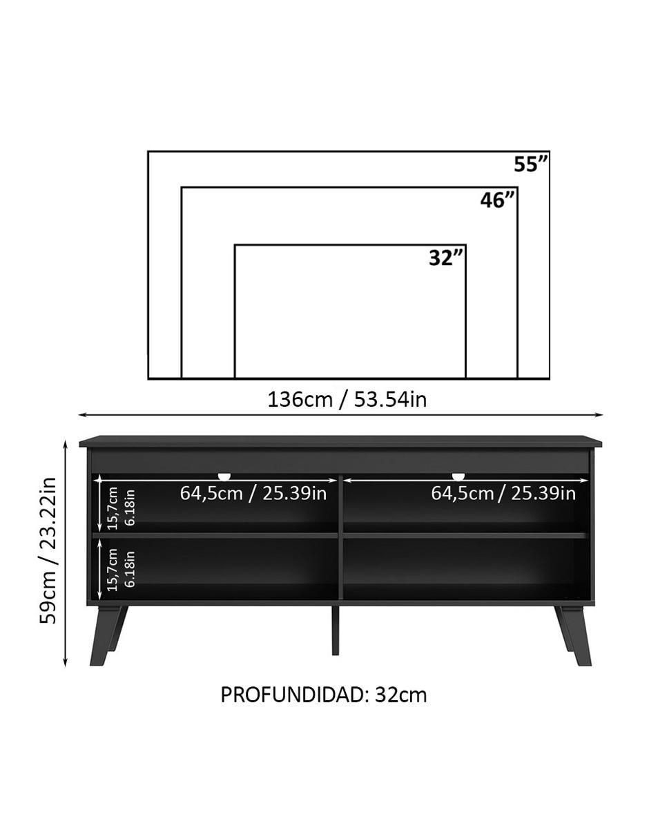 Mueble de tv armable de MDP 12