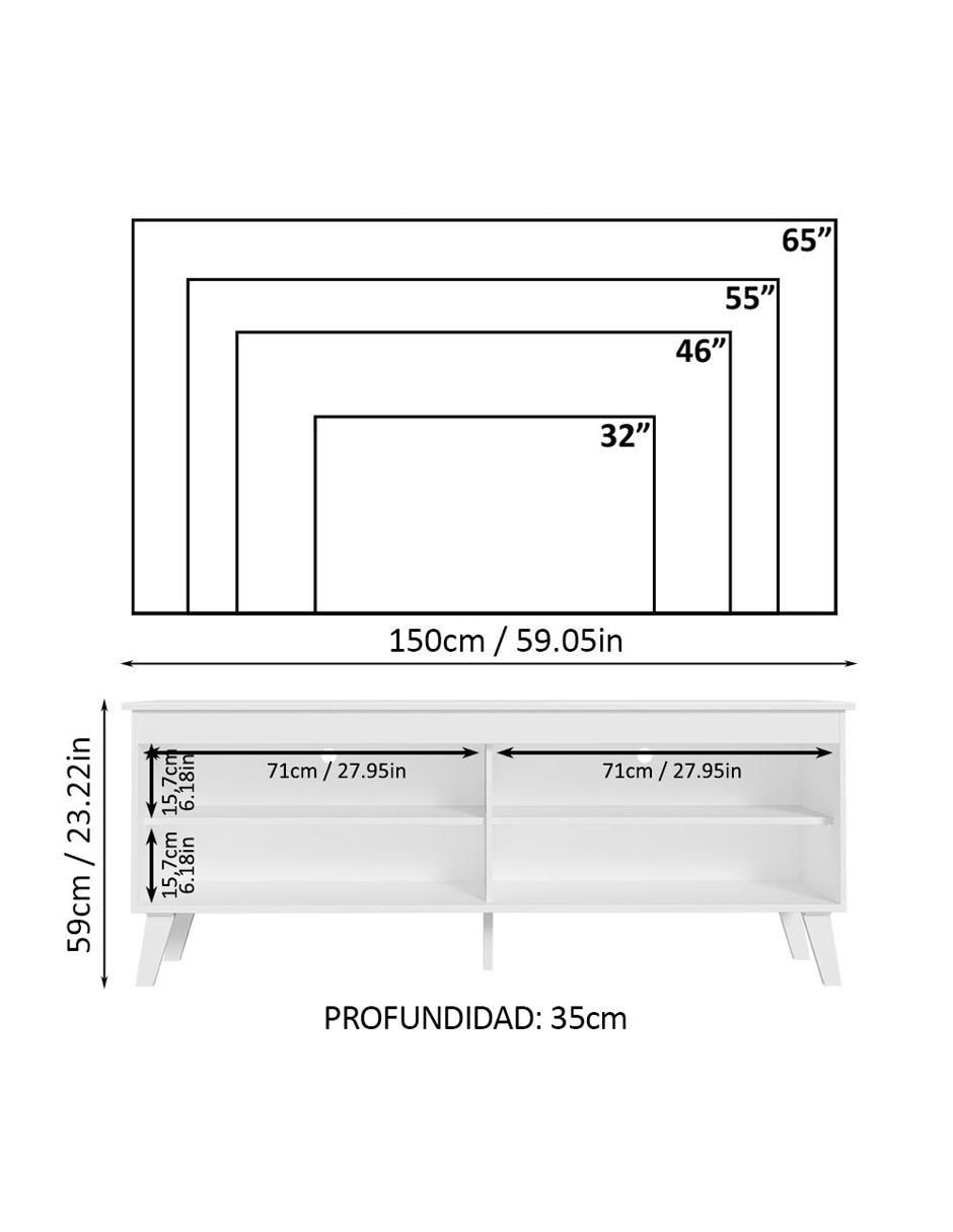 Mueble de tv armable de MDP 10