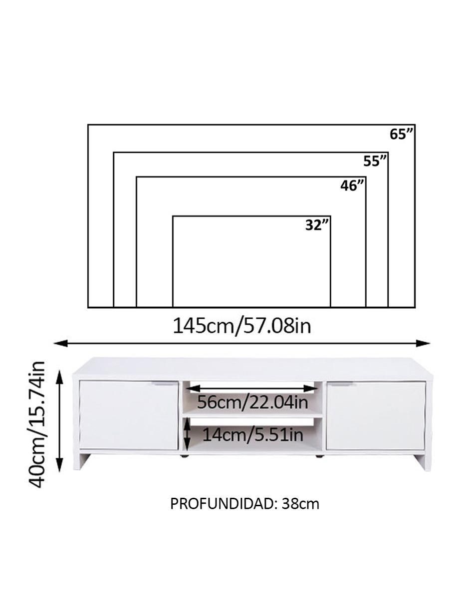 Mueble de tv armable 10